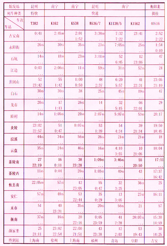 安仁火车站最新列车时刻表概览